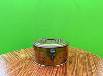 Vintage Koperen Doosje met Deksel beschikbaar voor biedingen