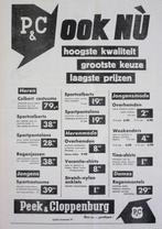 4 vintage advertenties reclames Peek en Cloppenburg 1957 P&C, Ophalen of Verzenden, Gebruikt, Overige typen