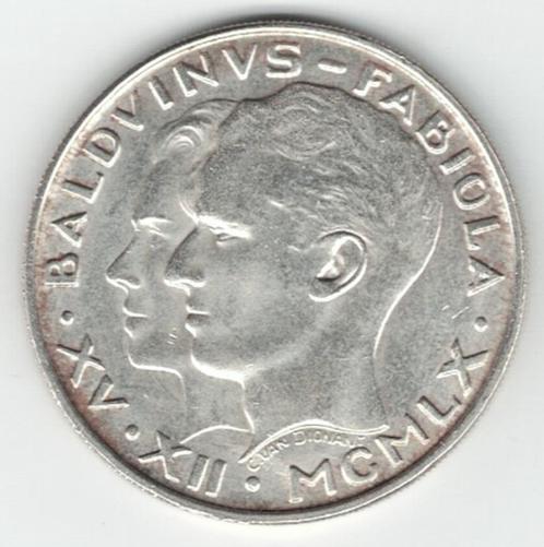 25-830 Belgie 50 franc 1960, Postzegels en Munten, Munten | België, Losse munt, Zilver, Zilver, Verzenden