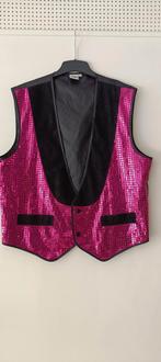 Heren feest glitter gilet maat 52, Ophalen of Verzenden, Zo goed als nieuw, Maat 52/54 (L)