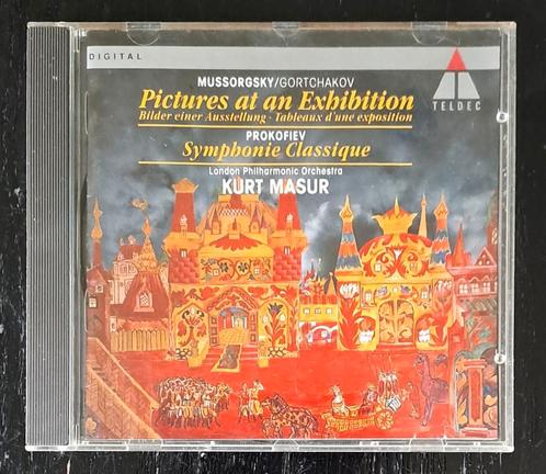 Moessorgski - Schilderijen/Prokofiev - 1e symfonie. Masur, Cd's en Dvd's, Cd's | Klassiek, Zo goed als nieuw, Orkest of Ballet