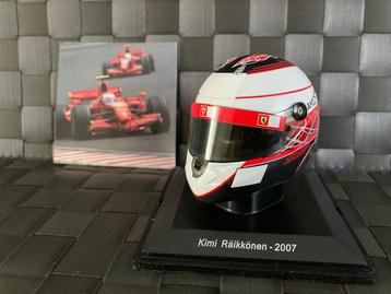 ✅ Kimi Räikkönen 2007 1:5 helm Ferrari F1 World Champion beschikbaar voor biedingen