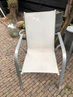 Tuinstoelen wit vier, Ophalen, Gebruikt, Aluminium