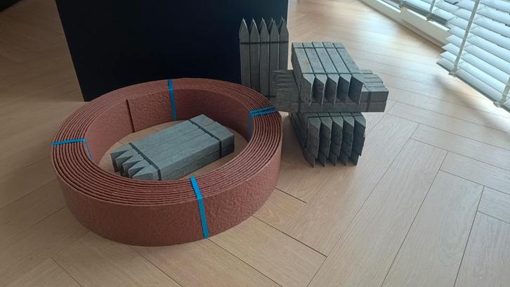 Borderrand verkorte staal look, Tuin en Terras, Overige Tuin en Terras, Zo goed als nieuw, Ophalen of Verzenden