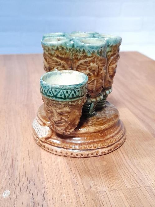 Te koop: Antieke pyrogene van geglazuurd aardewerk. ca. 1870, Antiek en Kunst, Antiek | Keramiek en Aardewerk, Ophalen of Verzenden