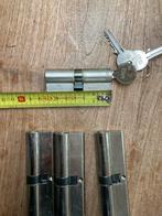 Cilindersloten set: 3x 100mm + 1x 70mm, Ophalen of Verzenden, Gebruikt, Overige materialen, Slot