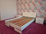 Complete Slaapkamer Set - Bed, Nachtkastjes & Kledingkast, Ophalen of Verzenden, Zo goed als nieuw, Tweepersoons