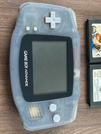 Nintendo Game Boy Advance Glacier Handheld Console 56 Games, Gebruikt, Www.nintendo.com, Ophalen of Verzenden, Game Boy Advance