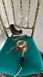 Antieke wandlamp koper, Ophalen of Verzenden