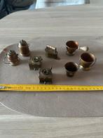 Antieke Koperen Miniaturen Set, Antiek en Kunst, Antiek | Koper en Brons, Ophalen of Verzenden, Koper