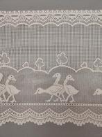 Nieuwe vitrage met ganzen - 61 cm hoog, Wit, Nieuw, Ophalen of Verzenden, Landelijk