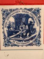 Tegeltje ROYAL GOEDEWAGEN GOUDA NIEUW-BUINEN DE POTTEBACKER., Antiek en Kunst, Ophalen of Verzenden