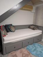 Brimnes Bed 80x200 Grijze / uitschuifbaar, Huis en Inrichting, Slaapkamer | Bedden, Ophalen, Eenpersoons, Zo goed als nieuw, 80 cm