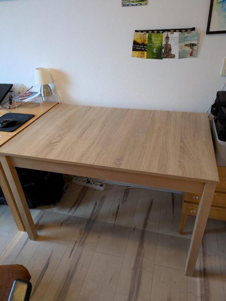 (uitschuifbare) rechthoekige tafel, Huis en Inrichting, Tafels | Eettafels, Gebruikt, 50 tot 100 cm, 100 tot 150 cm, Rechthoekig