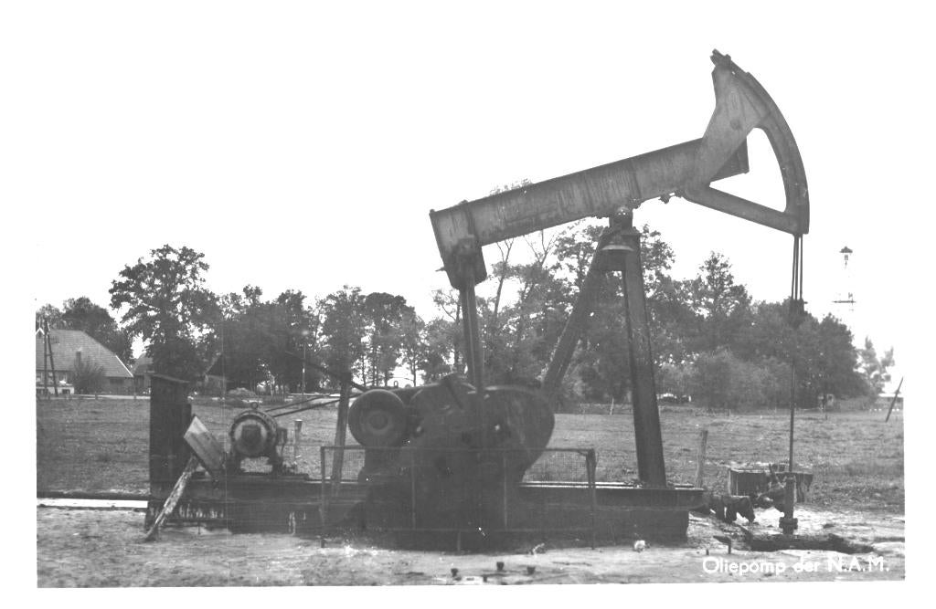 965361 Drenthe 1950 Oliepomp der N.A.M. Ja Knikker Gelopen, Ophalen of Verzenden, 1940 tot 1960, Gelopen, Drenthe