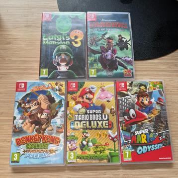 Nintendo switch lite met 7 games beschikbaar voor biedingen