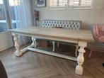 Eettafel landelijk 210 bij 100, Huis en Inrichting, Tafels | Eettafels, Ophalen, 200 cm of meer, 50 tot 100 cm, Zo goed als nieuw