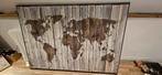 Canvas wereldkaart Ikea 140 x 200, Huis en Inrichting, Woonaccessoires | Schilderijen, Tekeningen en Foto's, 125 cm of meer, Zo goed als nieuw