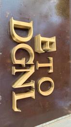 Messing letters, Ophalen of Verzenden, Gebruikt