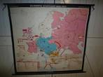 Wandkaart schoolkaart Europa Bundnisse 1892-1914, Ophalen of Verzenden, Aardrijkskunde
