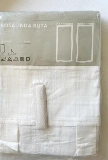 Gordijnen IKEA Wit vitrage geruit Rosalinda Ruta 145 x 300 beschikbaar voor biedingen