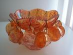 CARNIVAL GLASS  VINTAGE JAREN 30 PunchBowl Set, Antiek en Kunst, Antiek | Glas en Kristal, Ophalen