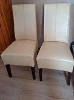 Eetkamerstoelen van leer, Huis en Inrichting, Stoelen, Gebruikt, Overige kleuren, Klassiek, Leer