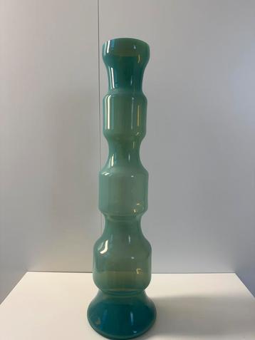 Blauw/Groen Vintage Vaas 60s/70s beschikbaar voor biedingen