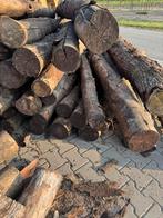 Droog hout 4,8 kuub eiken Essen thuisbezorgd, Tuin en Terras, Haardhout, 3 tot 6 m³, Verzenden, Eikenhout, Blokken