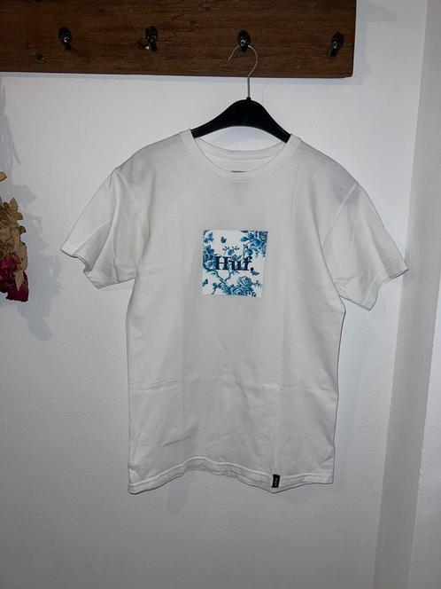 HUF Highline Box Logo T-Shirt maat S, Kleding | Heren, T-shirts, Zo goed als nieuw, Maat 46 (S) of kleiner, Wit, Ophalen of Verzenden