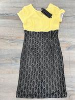 Zwart/Gele Jurk - Herry - Maat M, Maat 38/40 (M), Zwart, Ophalen of Verzenden, Zo goed als nieuw