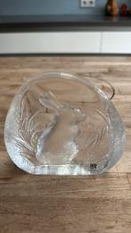 Mats Jonasson press papier bunny rabbit, Antiek en Kunst, Antiek | Glas en Kristal, Ophalen of Verzenden