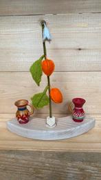 Een bloem met lampionnen voor in de jaarring/seizoentafel, Verzenden, Nieuw, Versiering, Wolvilt