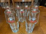 Set Van 9 Vintage Skol Bier Glazen, Ophalen, Zo goed als nieuw, Glas of Glazen, Overige merken