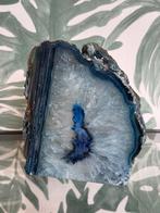 Agaat lamp blauw gekleurd, Ophalen of Verzenden, Mineraal