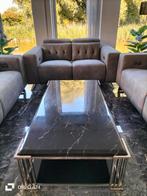 Marmeren salontafel, Huis en Inrichting, Tafels | Salontafels, Ophalen, Overige materialen, Gebruikt, 100 tot 150 cm