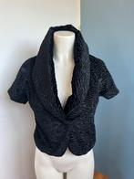 Mexx zwart faux-fur bolero kort jasje 36, Mexx, Zwart, Ophalen of Verzenden, Zo goed als nieuw