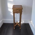 Piedestal klassiek marmeren blad goud verguld, Ophalen