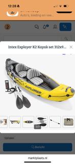 Kano opblaasbaar, Watersport en Boten, Ophalen of Verzenden, Zo goed als nieuw, Eén persoon, Met peddels