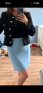 Lichtblauwe kokerrok El Corte Ingles - maat 40, Kleding | Dames, Maat 38/40 (M), Blauw, Ophalen of Verzenden, Zo goed als nieuw