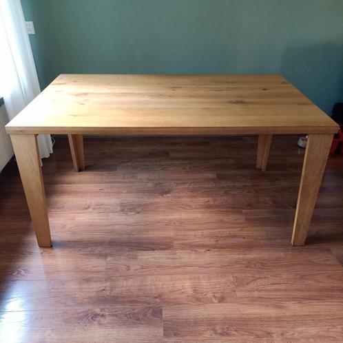 Salontafel en eettafel (licht eiken), Huis en Inrichting, Tafels | Eettafels, Gebruikt, 50 tot 100 cm, Vier personen, Overige vormen