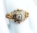 18 krt gouden ring, 18 tot 19, ., Ophalen of Verzenden, Zo goed als nieuw