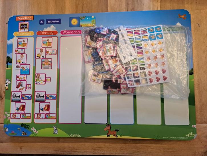 Planbord voor kinderen inclusief pictogrammen, Kinderen en Baby's, Speelgoed | Educatief en Creatief, Gebruikt, Ophalen of Verzenden