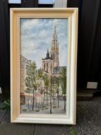 Origineel schilderij onze lieve Vrouwekathedraal Antwerpen, Ophalen of Verzenden