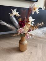 Kunstboeket incl vaas - kunst bloemen - nepbloemen, Ophalen of Verzenden, Zo goed als nieuw