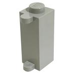 Lego Light Gray Brick,Modified 1 x 1 x 2 with Shutter Holder, Ophalen of Verzenden, Gebruikt, Losse stenen, Lego