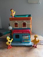 Sesamstraat huis met 3 Poppetjes van Bigbird, Kinderen en Baby's, Ophalen of Verzenden