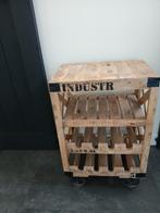 Wijnrek trolley  90x59x40, Huis en Inrichting, Woonaccessoires | Wijnrekken, Ophalen, Gebruikt, 5 tot 15 flessen, 75 cm of meer