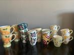 19 Vic’s hand painted kopjes, Ophalen of Verzenden, Overige stijlen, Kop(pen) en/of Schotel(s)
