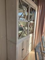 Mooie commode kast met glazen deuren, Gebruikt, 100 tot 150 cm, Ophalen of Verzenden, 150 tot 200 cm